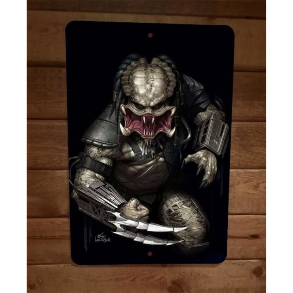 Predator Lee Virgin #1 Comic Book Cover Artwork 8x12 Metal Wall Sign Poster